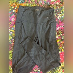 Mondetta Athletic Dark Grey High-Waisted Leggings with Pockets